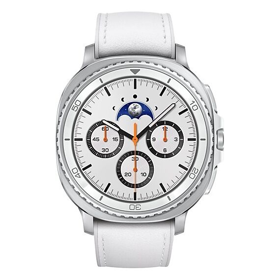 Galaxy Watch8 Classic | 46 мм | 4G LTE | White | Hybrid/White | S/M/L, Размер: 46 мм, Цвет: White, Тип ремешка: Hybrid, Цвет ремешка: White, Размер ремешка: S/M/L, Подключение часов: Bluetooth / Wi-Fi + 4G LTE, изображение 2